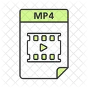 Mp 4 파일 Mp 4 디지털 아이콘