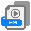 Mp 4 File Mp 4 Video Icon