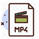 Mp 4 Video File Video File Mp 4 Video Icon