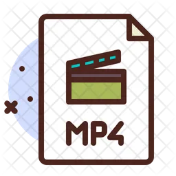 Mp 4 Video File  Icon