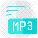 Mp Mpeg Audio Layer Iii Flat Style Icon 아이콘