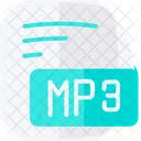 Mp Mpeg Audio Layer Iii Icone De Estilo Plano Icon