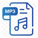 Mp 3 File Extension Files And Folders Icon