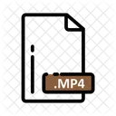 Mp 4 Dokument Erweiterung Symbol