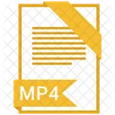 Mp 4 Format Document Icon