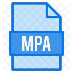 Mpa file Icon - Download in Colored Outline Style