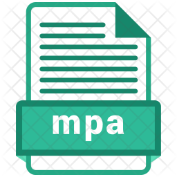 Mpa file Icon - Download in Colored Outline Style