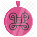 Mpatapo Pink Pendant Handmade Art Icon