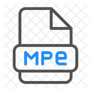 Mpe mpeg ムービー  アイコン