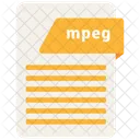 Mpeg Datei Format Symbol