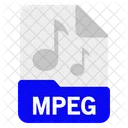 Mpeg Datei Format Symbol