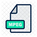 Mpeg Datei Format Symbol