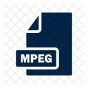 Mpeg Datei Format Symbol