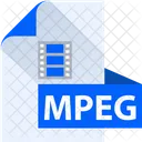 MPEG Datei MPEG Dateiformat Symbol