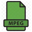 Mpeg Erweiterung Datei Symbol