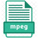 Mpeg Datei Format Symbol