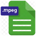Mpeg File Sheet Icon