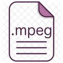 Mpeg File Document Icon