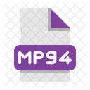 Mpg Mpeg Arquivo De Video Arquivo De Video Ícone