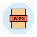 Tipo De Archivo Mpg Archivo Formato Icono
