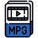 Mpg Format Document Icon