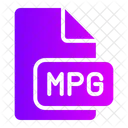 Mpg Arquivo Mpg Formato De Arquivo Mpg Ícone