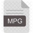 Mpg Archivo Formato Icono