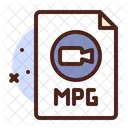 Mpg File Mpg Document File Icon