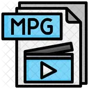 Mpg File File Folder Icon