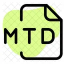 Mtd 파일 오디오 파일 오디오 형식 아이콘