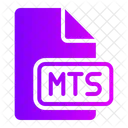 Mts File Type Multimedia File Icon