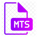 Mts File Type Multimedia File Symbol