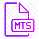Mts File Type Multimedia File Icon