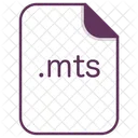 Mts 파일 문서 아이콘