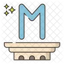 Mu Alphabet Letter Icon