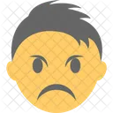 Muchacho enojado  Icono