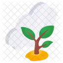 Mud Plant Cloud Sprout Growing Plant Icon