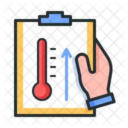 Mudança de temperatura  Ícone