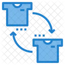 Rotacao De Troca De Camisa Troca De Camisa Pano Icon