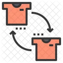 Rotacao De Troca De Camisa Troca De Camisa Pano Icon
