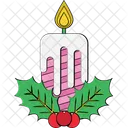 Vela De Muerdago Muerdago Navidad Icono