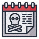 Muerte Halloween Fecha Icon