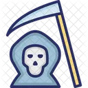 Muerte Con Guadana Fantasma Muerte De Halloween Icon