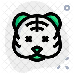 Muerte del tigre Emoji Icono