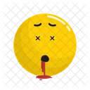 Muerto Emoji Cara Icono