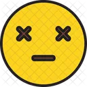 Muerto Emoji Icono Emoticon Icono