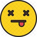 Muerto Emoji Icono Emoticon Icono