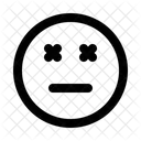 Muerto Emoji Cara Icono