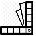 Muestra De Color Paleta De Colores De Pintura Pintura En Negrita Icono