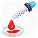 Pipeta Gotero Muestra De Sangre Icono